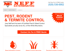 Tablet Screenshot of neffexterminatinginc.com